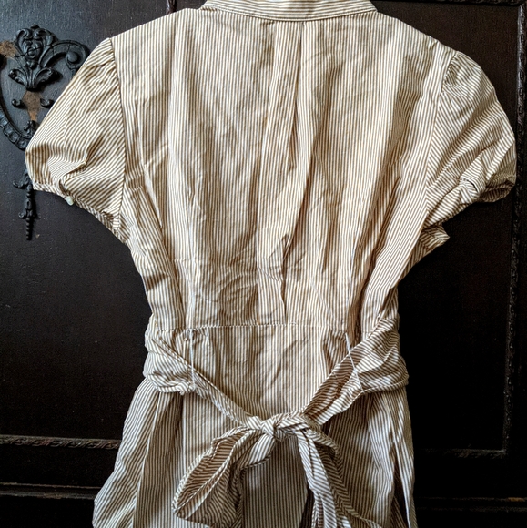 J. Crew popover pinstripe blouse - Picture 3 of 3